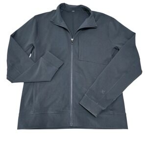 Lululemon Mens Sojourn Jacket Full Zip Luxtreme Dark Gray Charcoal Size L